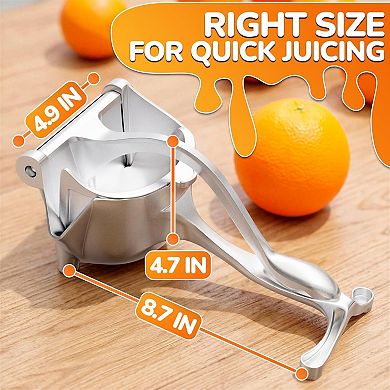 Fruit Juice Squeezer Handheld Aluminum Alloy Manual Juicer
