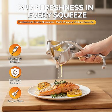 Fruit Juice Squeezer Handheld Aluminum Alloy Manual Juicer