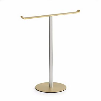 Stainless Steel Hand Towel Stand T-Shape Holder Multifunctional for Bathroom Kitchen