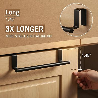 Over The Door Towel Rack 2 Pack Metal Rustproof Scratch Resistant Curved Arc Quick Drying
