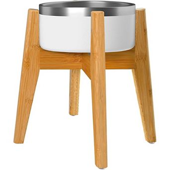 Adjustable Sideways Dog Bowl Stand Bowls Not Included