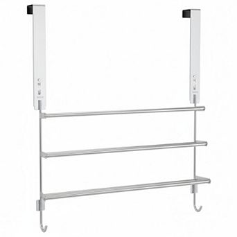 Over The Door Towel Rack 3 tier Retractable 304 Stainless Steel Punch-free Adjustable