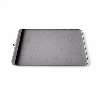 Silicone Dog Mat Large Pet Feeding with Residue Collection Pocket