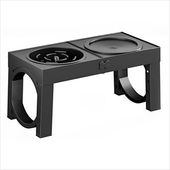 Elevated Dog Bowls Large Breed with Adjustable Height Stand