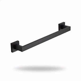 Stainless Steel Towel Bar Wall Mounted Matte Black SUS304 Bathroom Kitchen Rack