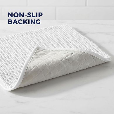 Bathroom Rugs Chenille Bath Mat Soft Short Plush Water Absorbent Quick Dry Machine Washable