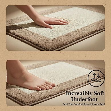 Bathroom Rugs Non-slip Extra Soft Absorbent Quick Dry Machine Washable