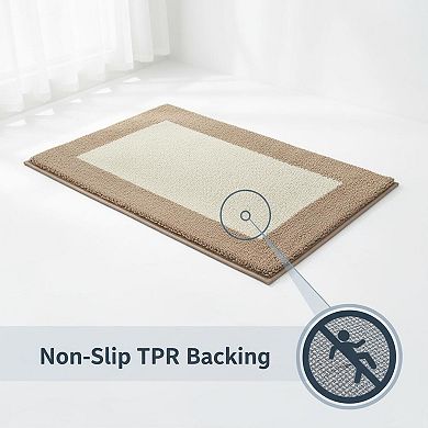 Bathroom Rugs Non-slip Extra Soft Absorbent Quick Dry Machine Washable