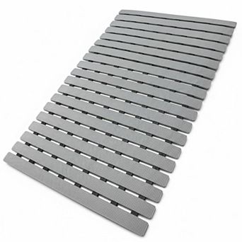 Shower Mat Non Slip Bathtub Suction Cups Drain Holes Easy Dry Easy Cut Eco Friendly TPE PP