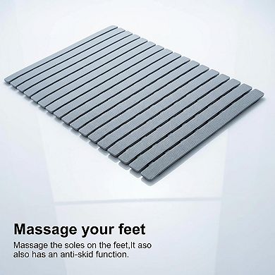 Shower Mat Non Slip Bathtub Suction Cups Drain Holes Easy Dry Easy Cut Eco Friendly TPE PP