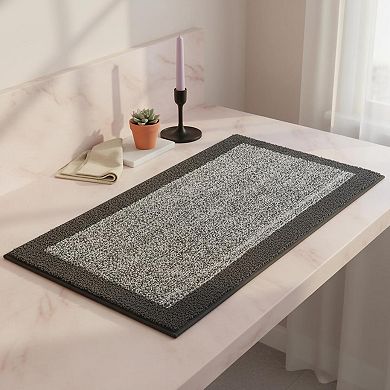 Long Non Slip Washable Chenille Runner Rug Soft Absorbent Quick Dry for Bathroom Kitchen Hallway