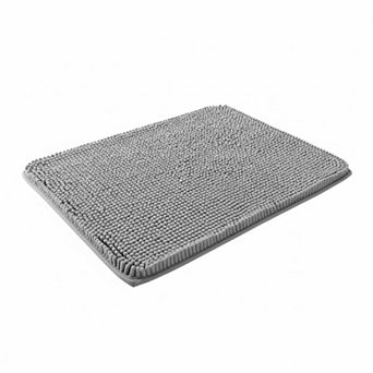 Soft Shaggy Chenille Bathroom Rugs Absorbent Non-Slip Machine Washable