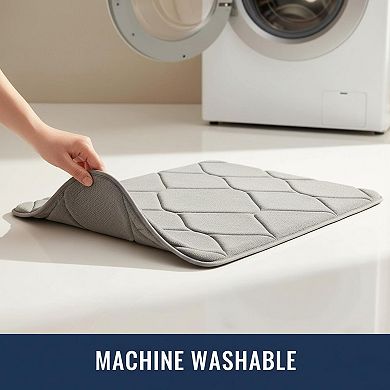 Memory Foam Bath Mat Ultra Soft Non-slip Plush Water Absorbent Quick Dry Machine Washable Bathroom