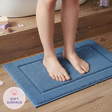 3 Piece Bathroom Rugs Set Ultra Soft Thick Plush Microfiber Absorbent Non Slip Machine Washable