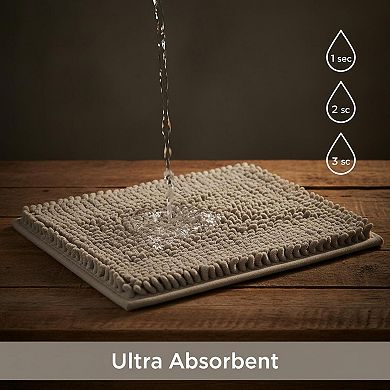 Memory Foam Bath Mat Water Absorbent Non Slip Thick Coralfeel Microfiber Machine Washable