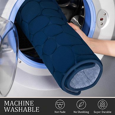 2 Piece Memory Foam Bath Rugs Non Slip Water Absorbent Washable Bathroom Mat Set