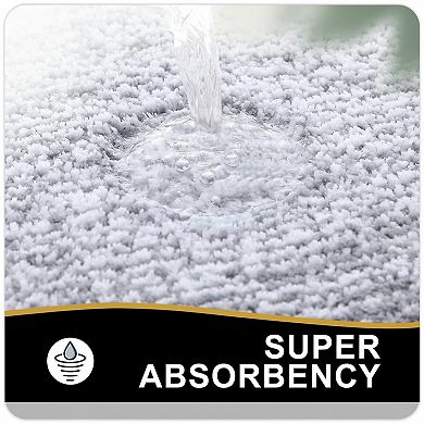 Bathroom Rugs Extra Soft Absorbent Microfiber Non-slip Machine Washable Quick Dry Shaggy Carpet
