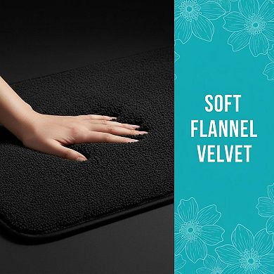 Memory Foam Bath Mat Extra Soft Absorbent Non Slip Washable Carpet for Bathroom Floor