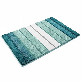 Non-slip Microfiber Bath Mat Quick Dry Machine Washable Absorbent Shaggy Carpet for Bathroom Bedroom