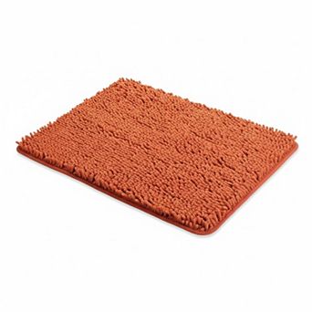 Thick Chenille Bathroom Rug Absorbent Washable Non-slip Plush Soft for Shower Sink