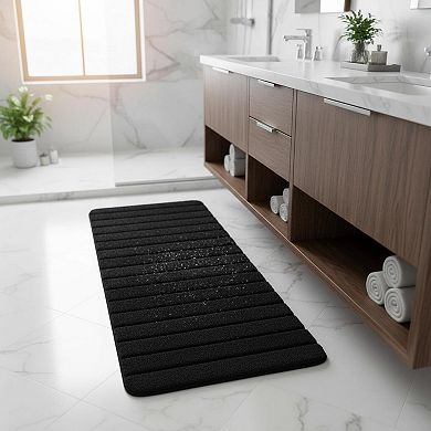 Luxury Long Bathroom Runner Rug Thick Soft Microfiber Non Slip Absorbent Machine Washable Plush