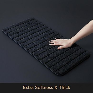Luxury Long Bathroom Runner Rug Thick Soft Microfiber Non Slip Absorbent Machine Washable Plush
