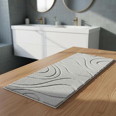 Bathroom Runner Rug Non Slip Absorbent Quick Dry Microfiber Large Soft Machine Washable