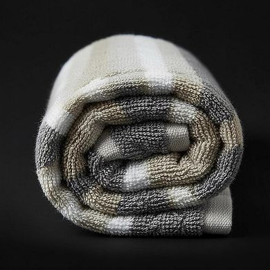 Bathroom Towel Set 100% Cotton Highly Absorbent Yarn-dyed Low-linting Fade-resistant 3 Piece