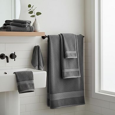 8 Piece Towel Set Ring Spun Cotton Highly Absorbent 500 GSM Machine Washable