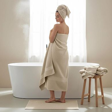 Luxury 6-Piece Bath Towel Set Long Staple Cotton Quick Dry High Absorbent