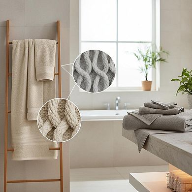 Luxury 6-Piece Bath Towel Set Long Staple Cotton Quick Dry High Absorbent