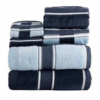 6 pc Cotton Bathroom Towel Set 525 GSM 2 Bath 2 Hand 2 Washcloths