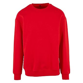 Build Your Brand Mens Crew Neck Plain Sweatshirt