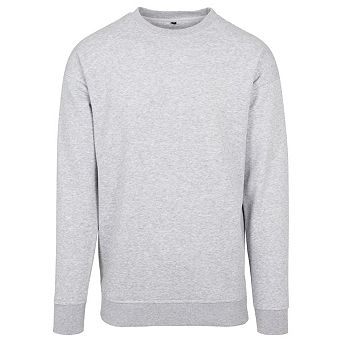 Build Your Brand Mens Crew Neck Plain Sweatshirt