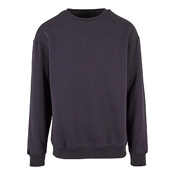 Build Your Brand Mens Crew Neck Plain Sweatshirt