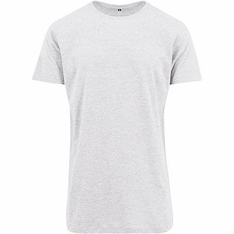 Build Your Brand Mens Shaped Long Short Sleeve T-Shirt