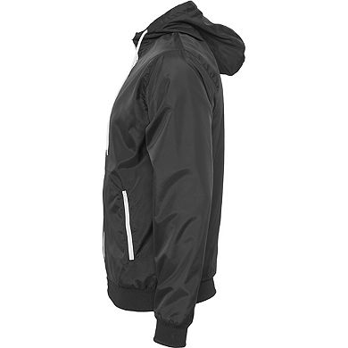 Build Your Brand Mens Zip Up Wind Runner Jacket