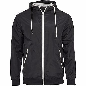 Build Your Brand Mens Zip Up Wind Runner Jacket