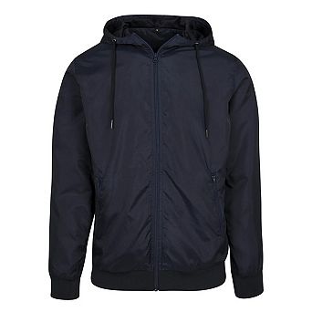 Build Your Brand Mens Zip Up Wind Runner Jacket