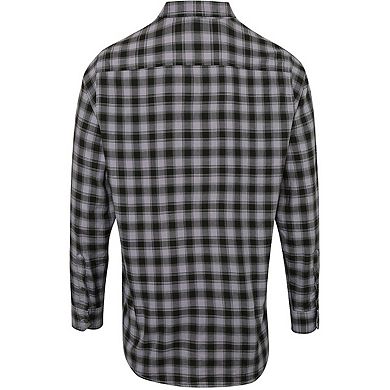 Premier Mens Mulligan Check Long Sleeve Shirt