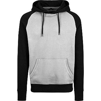 Build Your Brand Mens Raglan Hoodie