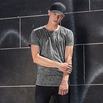 Build Your Brand Mens Acid Washed Tee