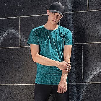 Build Your Brand Mens Acid Washed Tee