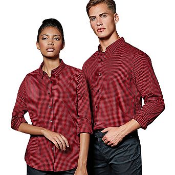 Premier Mens Maxton Check Long Sleeve Shirt