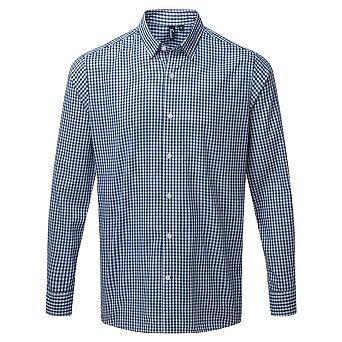 Premier Mens Maxton Check Long Sleeve Shirt