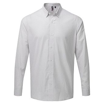 Premier Mens Maxton Check Long Sleeve Shirt