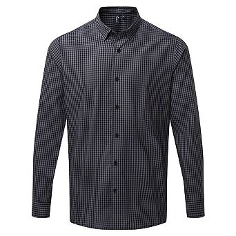 Premier Mens Maxton Check Long Sleeve Shirt