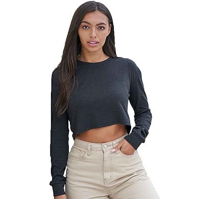 Awdis Womens/Ladies Heather Crop T-Shirt