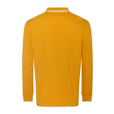 Awdis Mens Tipped Long-Sleeved Polo Shirt