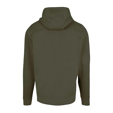 Build Your Brand Mens Plain Full Zip Hoodie